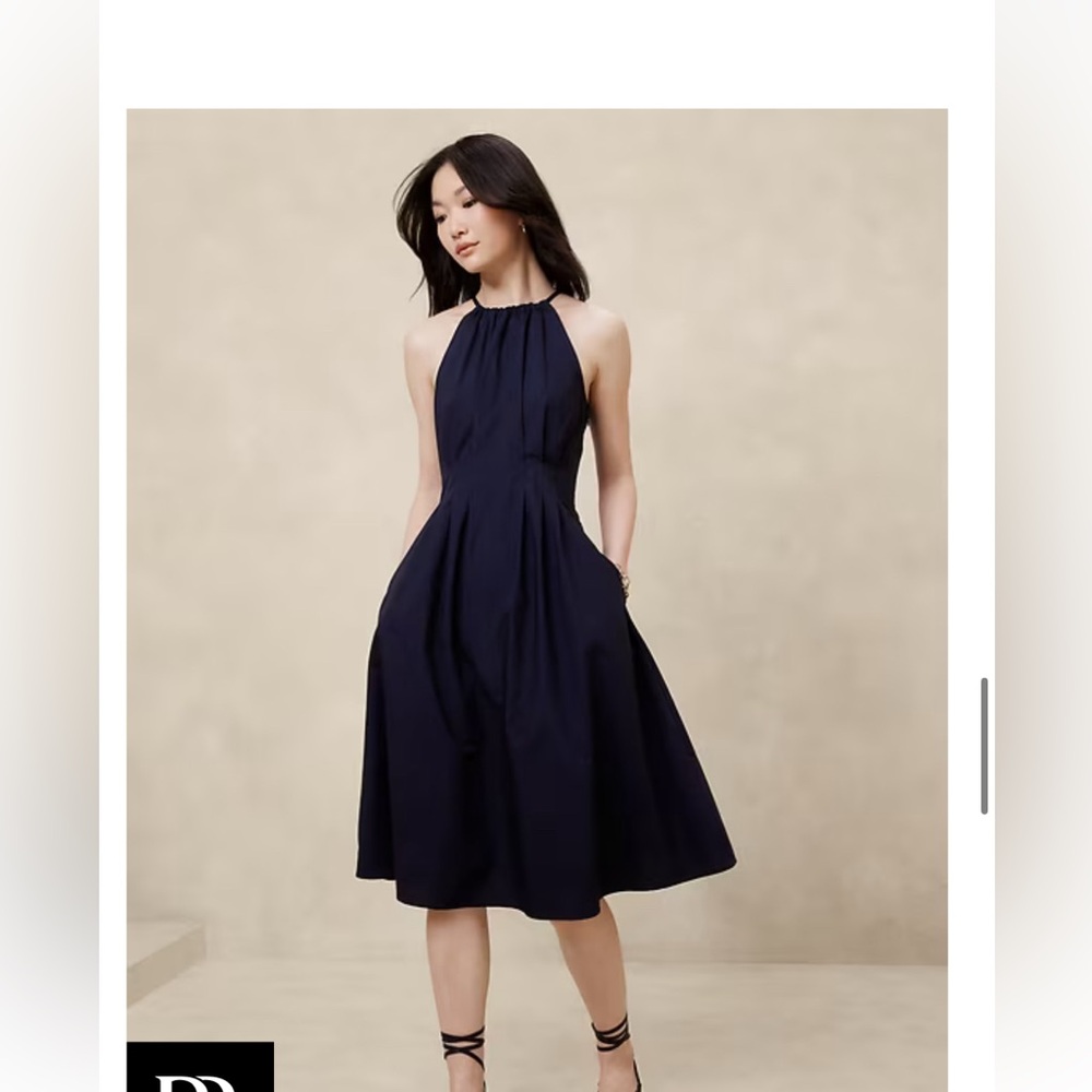 Banana Republic Navy Sleeveless Dress Size 8 new no tags